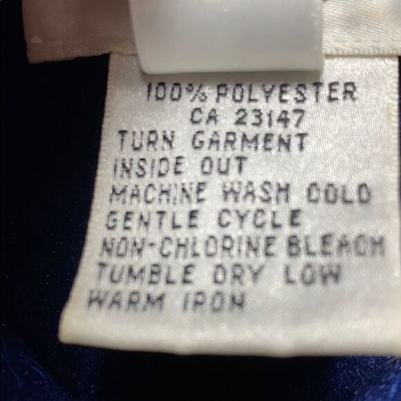 Talbots Navy Fleece Hooded Full Zip Jacket - Picture 5 of 6